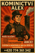 plakát kominictví ALEX nabídka služeb