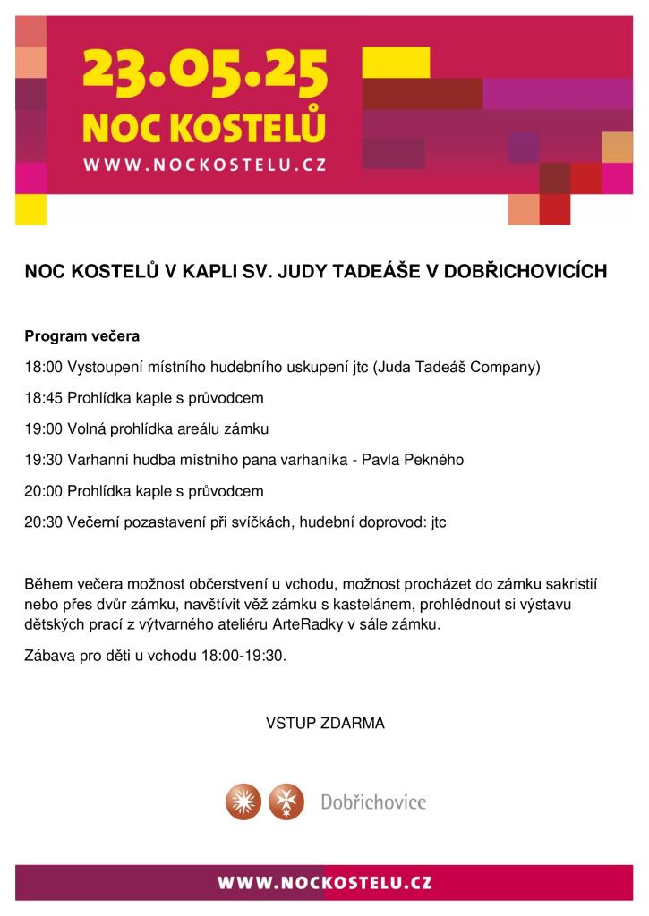plakát Noc kostelů