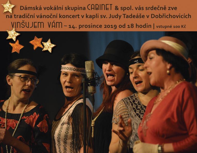 plakát Cabinet - koncert 14.12.2019 v kapli sv.Judy Tadeáše v Dobřichovicích